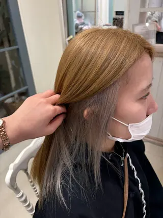 カラー つちだ ゆうひ / 暗髪カラー⟡.·のヘアスタイル