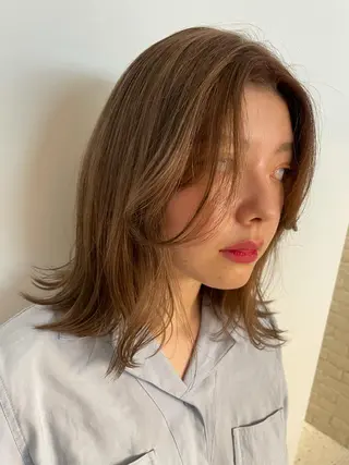 ミディアム カラー ＆style所属・生長 歩のヘアスタイル