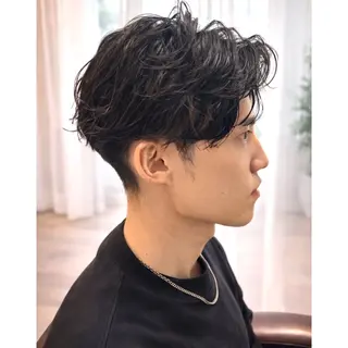 ショート パーマ メンズ 森光みやび / WILLOW京橋のヘアスタイル