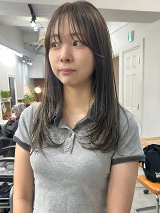 ロング カラー レイヤーボブ/ 艶カラー/サナ🌼のヘアスタイル
