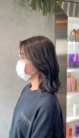 セミロング カラー お洒落カジュアル🍃 まなとのヘアスタイル