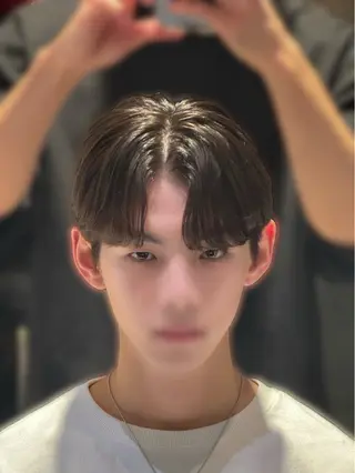 ショート メンズ YUKI🇰🇷 カルマ／ダウンパーマのヘアスタイル