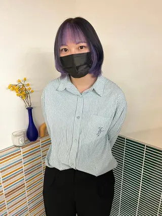 ミディアム カラー 🩷ハイトーン透明感 レイヤー🩷ユリカのヘアスタイル