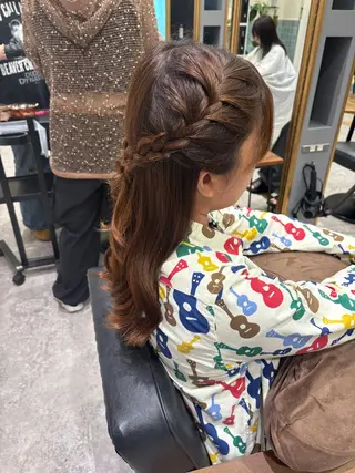 ヘアアレンジ ピンクカラーアレンジ 🩷AYANA🩷のヘアスタイル