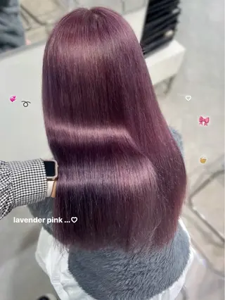 ロング カラー 🩰ピンクベージュ 💞midori💞のヘアスタイル