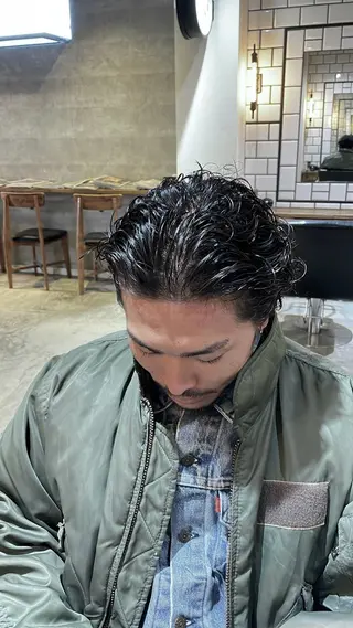 パーマ メンズ メンズ特化/フェード 樋口裕馬のヘアスタイル