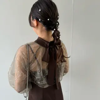 ヘアアレンジ 青とそら いしざかのヘアスタイル