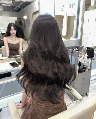 ロング カラー 💖原宿/韓国ヘア 顔周りカット/Rioのヘアスタイル