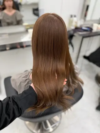 カラー 透ける透明感カラー 🤍anju🎀のヘアスタイル