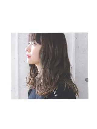 セミロング カラー パーマ ワタベ ハヤト/ トップデザイナーのヘアスタイル