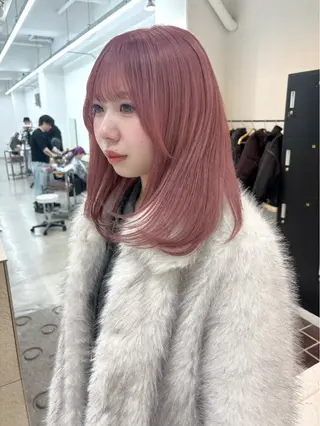 セミロング カラー 恵佑/ナチュラル× カジュアルカラー🥀のヘアスタイル