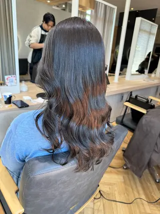 セミロング カラー 透明感カラー ボブ ミディアム 齊木勇人のヘアスタイル