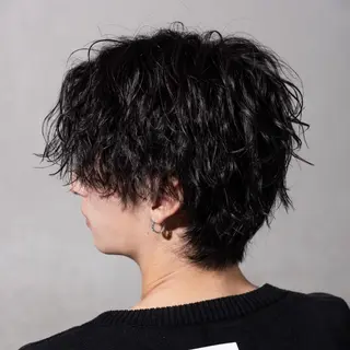 ショート パーマ メンズ Mens salon ANDYのヘアスタイル