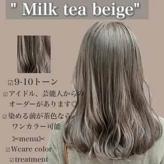 セミロング 外苑前NO.1艶髪 透明感カラーのヘアスタイル