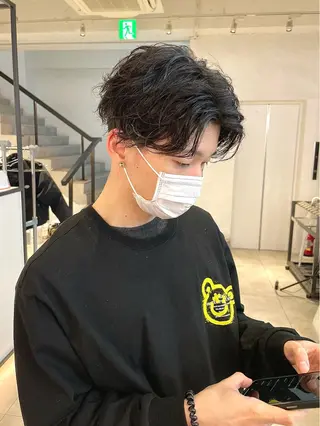 ショート パーマ メンズ 🇰🇷カルマパーマ kaito🇰🇷のヘアスタイル
