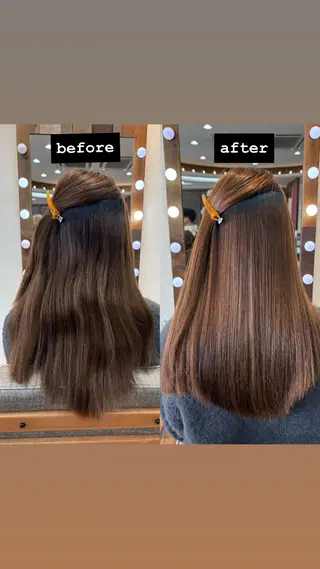 パーマ レナ┊︎髪質改善 ┊︎シルクストレートのヘアスタイル