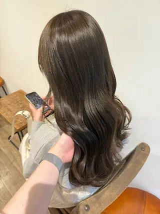 ロング カラー ヘアアレンジ Himawari♡ 柔らかいカラーのヘアスタイル