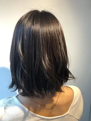 ミディアム たけだ れなのヘアスタイル