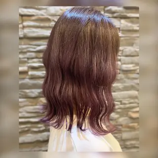 セミロング カラー 髪質改善美容室Qin hair所属・【女性限定】 👑hanaのヘアスタイル