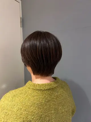 ショート カラー パーマ 👒oikawa kaede🍃のヘアスタイル