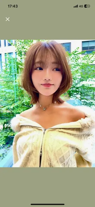 ミディアム レイヤー×顔周 り×髪質改善/MIUのヘアスタイル