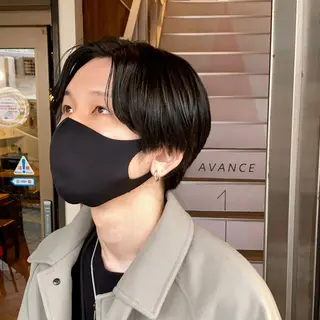 ショート カラー メンズ 【暗髪改善】 ×【暖色系】圭真のヘアスタイル