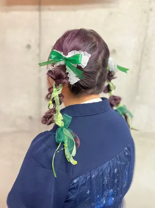 ミディアム ヘアアレンジ 🍭AKANE 12月受付終了のヘアスタイル