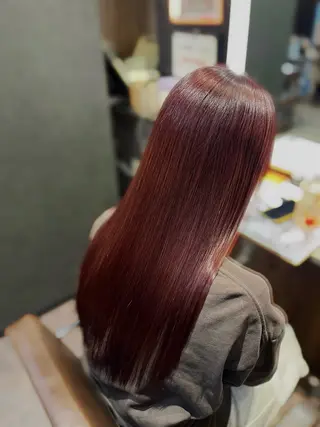 ロング カラー ChiKa／艶髪🩷 大人っぽカラー🩷のヘアスタイル