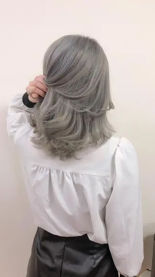 ミディアム ヘアセット無料モデル 募集／栄／久屋／谷崎のヘアスタイル