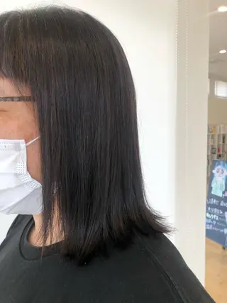 ミディアム 松原 愛莉のヘアスタイル