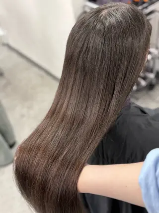 ロング カラー 韓国風暗髪ヘア🤍 🫧MIREIのヘアスタイル