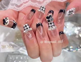 ネイル 23時まで❤︎韓国、 ワンホンネイルのネイルデザイン