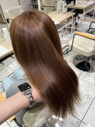 セミロング カラー フェザーパーマ🌙 毛流れ yuzukiのヘアスタイル