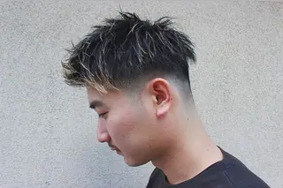 メンズ 上石神井メンズパーマ 飯田徹のヘアスタイル