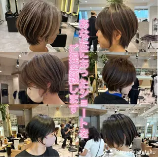 ショート ショートボブ/ 無料カット/荒砂のヘアスタイル