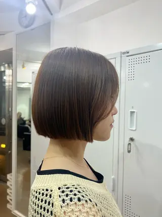 ショート カラー 神戸ボブ✂️ ioe三宮/田 伸佳のヘアスタイル