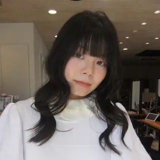 セミロング ヘアアレンジ レイヤー/艶カラー /yuan⟡.·のヘアスタイル