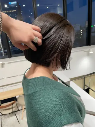 ショート カラー ヘアアレンジ ミニボブ/ブリーチ 🌈MISATOのヘアスタイル