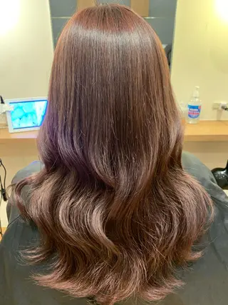 ロング u n aのヘアスタイル