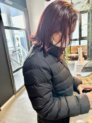 ショート カラー メンズヘア/レイヤー /ボブ山内春輝のヘアスタイル