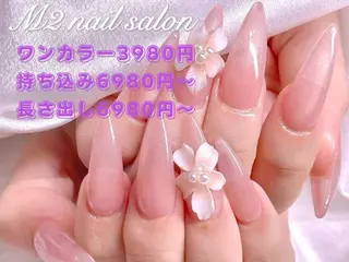 ネイル 長さだし専門店 M2　rikaのネイルデザイン