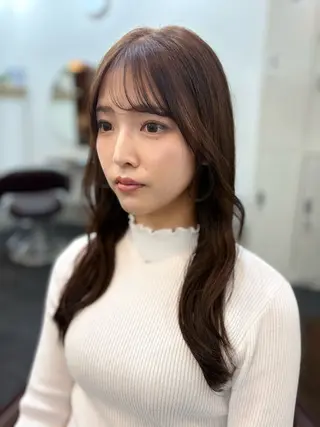 セミロング カラー 米本 匠のヘアスタイル