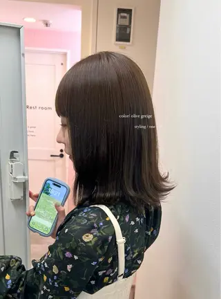 ミディアム natsu/梅田 /透明感/艶髪のヘアスタイル