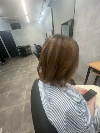 ミディアム 熊谷 有紗のヘアスタイル
