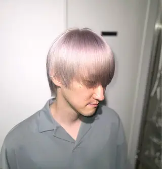 ショート カラー メンズ 渋谷/ハイトーン/ プルエクステ/大和のヘアスタイル