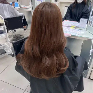 ロング カラー ウスイ ハルカのヘアスタイル