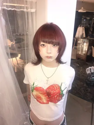 ショート カラー HARUNA/原宿/ デザイン/カットのヘアスタイル