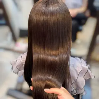 カラー たぴ。ぱつっとボブ /暖色艶カラー🍒のヘアスタイル