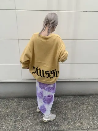 セミロング カラー ブリーチカラーが人気 onnuのヘアスタイル