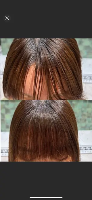 パーマ 艶カラー レイヤーカット　ゆめのヘアスタイル